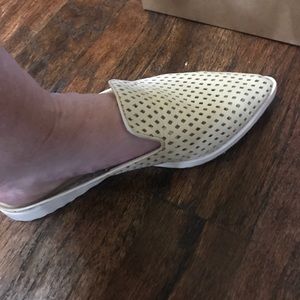 SHOE / Leather slide mule